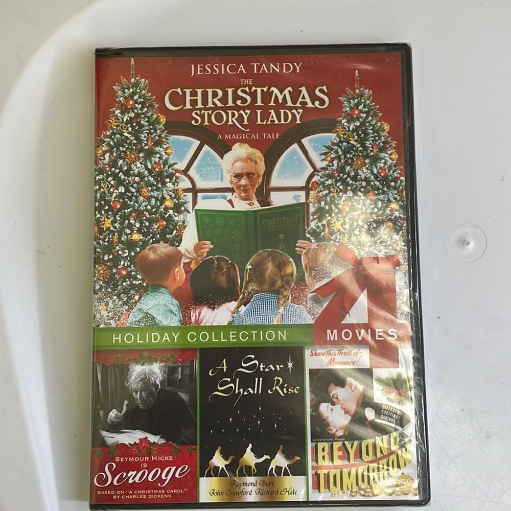 New in packaging DVD a of  4 Christmas movies including The Christmas Story Lady
